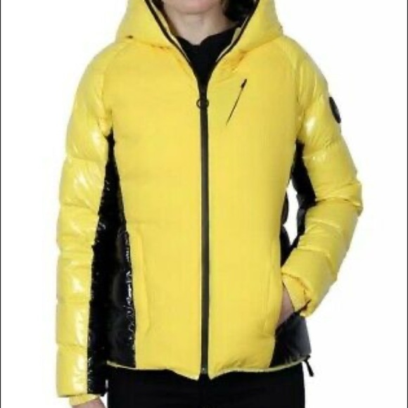 Body Glove WOMEN'S HOODED DOWN PARKA COAT YELLOW BLACK SIZE XL MSRP $350 - Picture 10 of 14